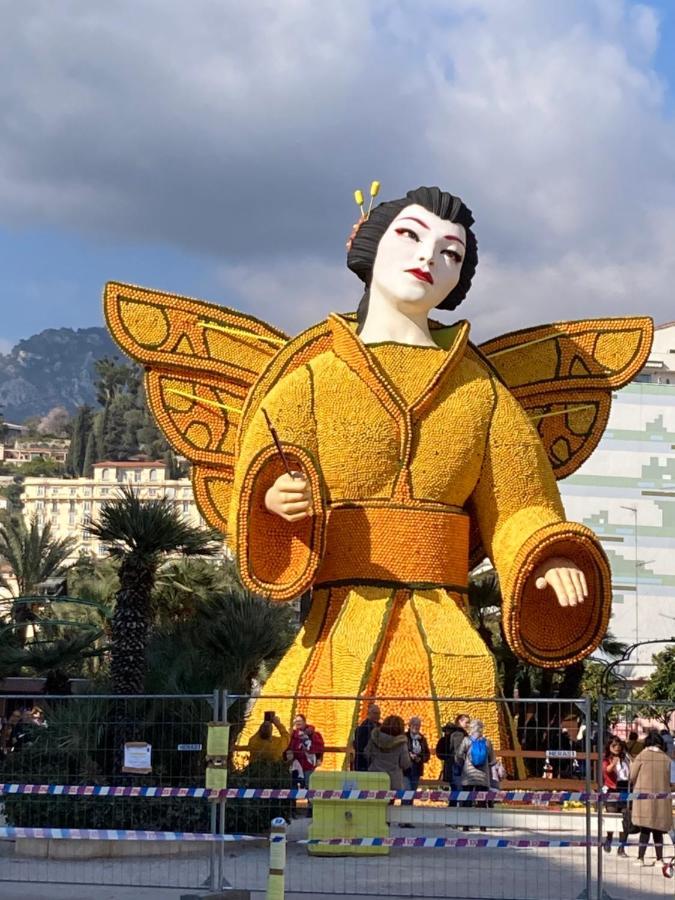 Studio Villa La Cigale Avec Grande Terrasse Menton Eksteriør bilde